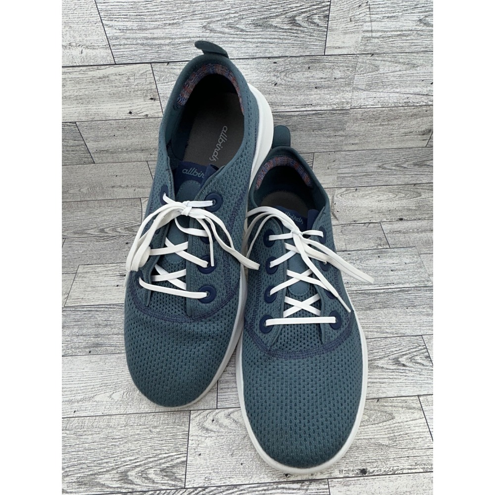 Allbirds Super Light Tree Runner Slate Blue Grey Sustainable Running Shoe Men 12
